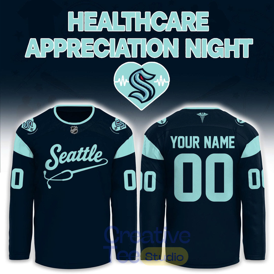 Seattle Kraken Healthcare Appreciation Night 2026 Custom Hockey Jersey