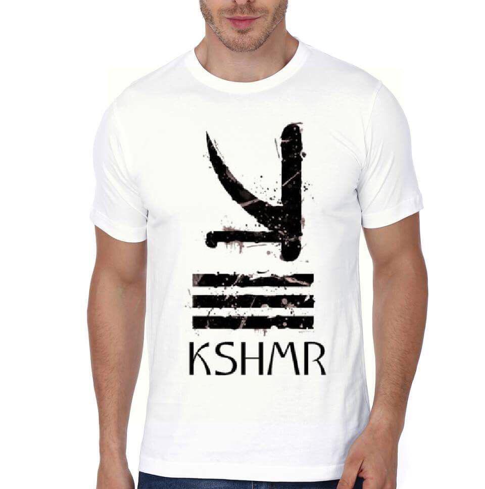 Kshmr White Half Sleeve T-Shirt Hoodie, Sweatshirt | CoreVibeTees.com