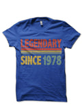Legendary Since 1978 Legend 1978 Vintage 78s 1978 Shirt 1978 Gift For Men Women Born In 1978 Royal Blue T-Shirt Hoodie,...