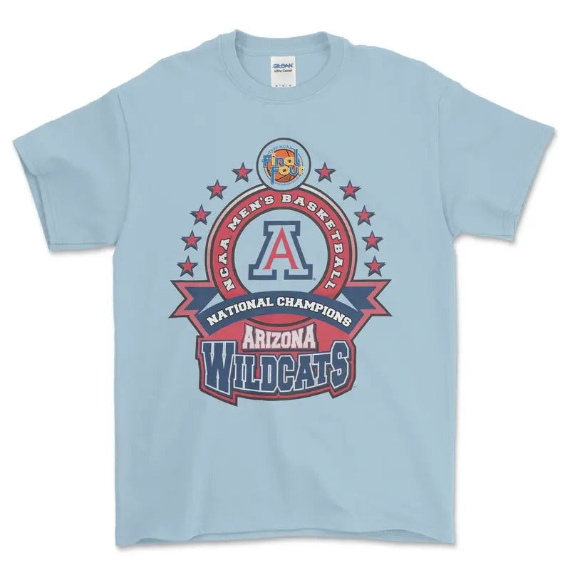 1997 NCAA Final Four Arizona Wildcats T-Shirt, graphic vintage sports tees for men