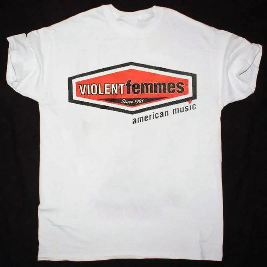 1997 violent femmes american music band short sleeve white t-shirt