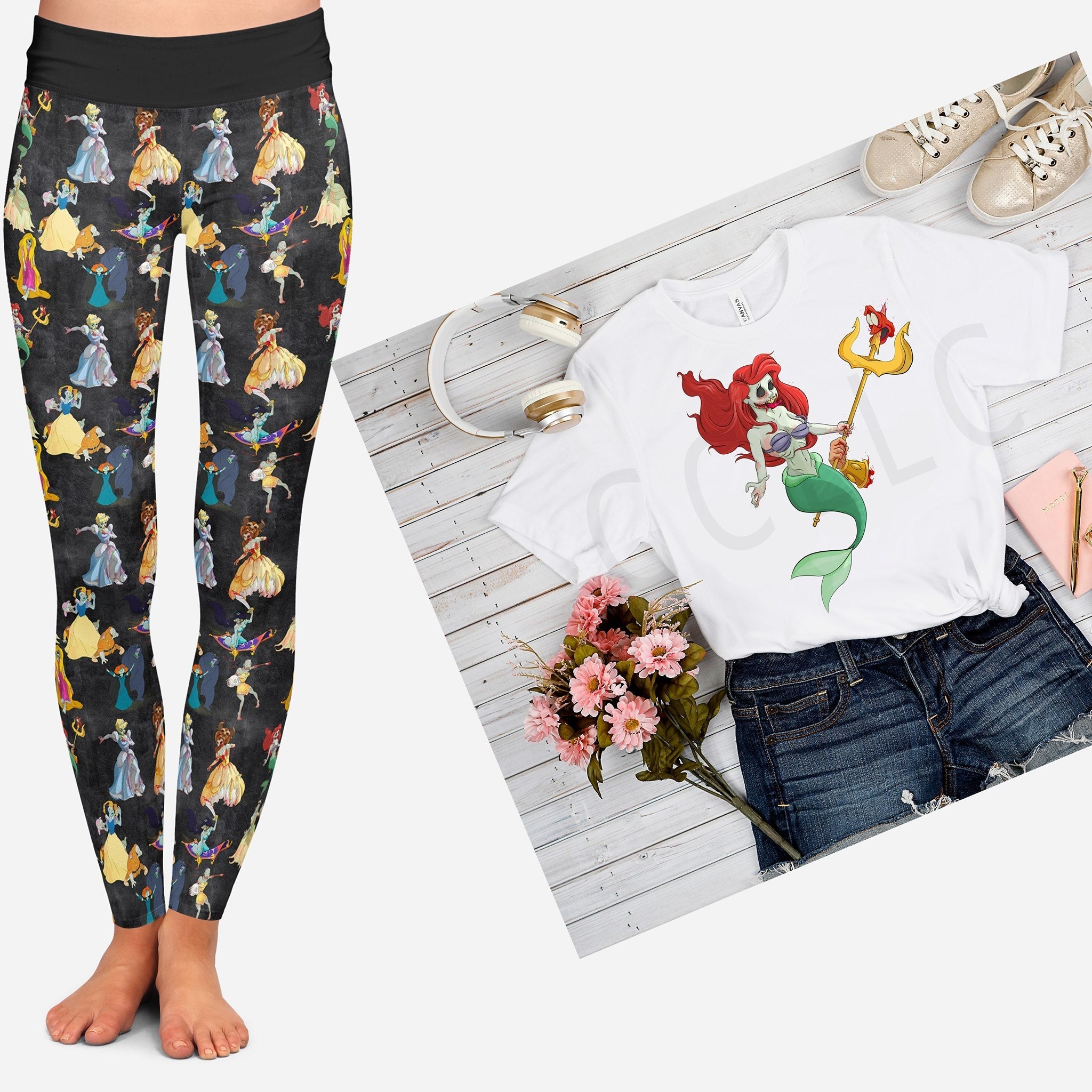 OUTFIT RUN 4-ZOMBIE PRINCESS TIANA TEE Hoodie, Sweatshirt | CoreVibeTees.com (Image 2)