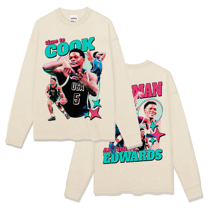 Anthony Edwards Sweatshirt NBA 2024 Style002 T-Shirts, Hoodie | CoreVibeTees.com (Image 4)
