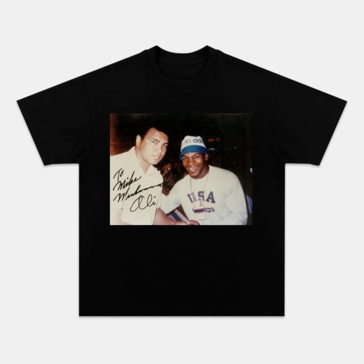 Muhammad Ali & Mike Tyson TEE Hoodie, Sweatshirt | CoreVibeTees.com (Image 1)