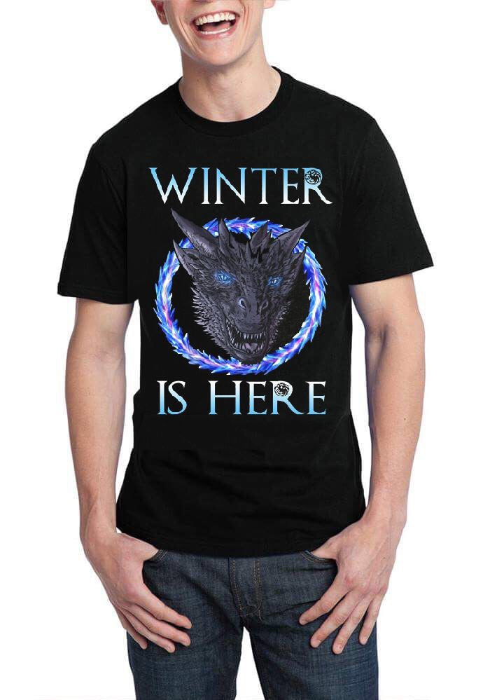 Winter Is Here Black T-Shirt Hoodie, Sweatshirt | CoreVibeTees.com