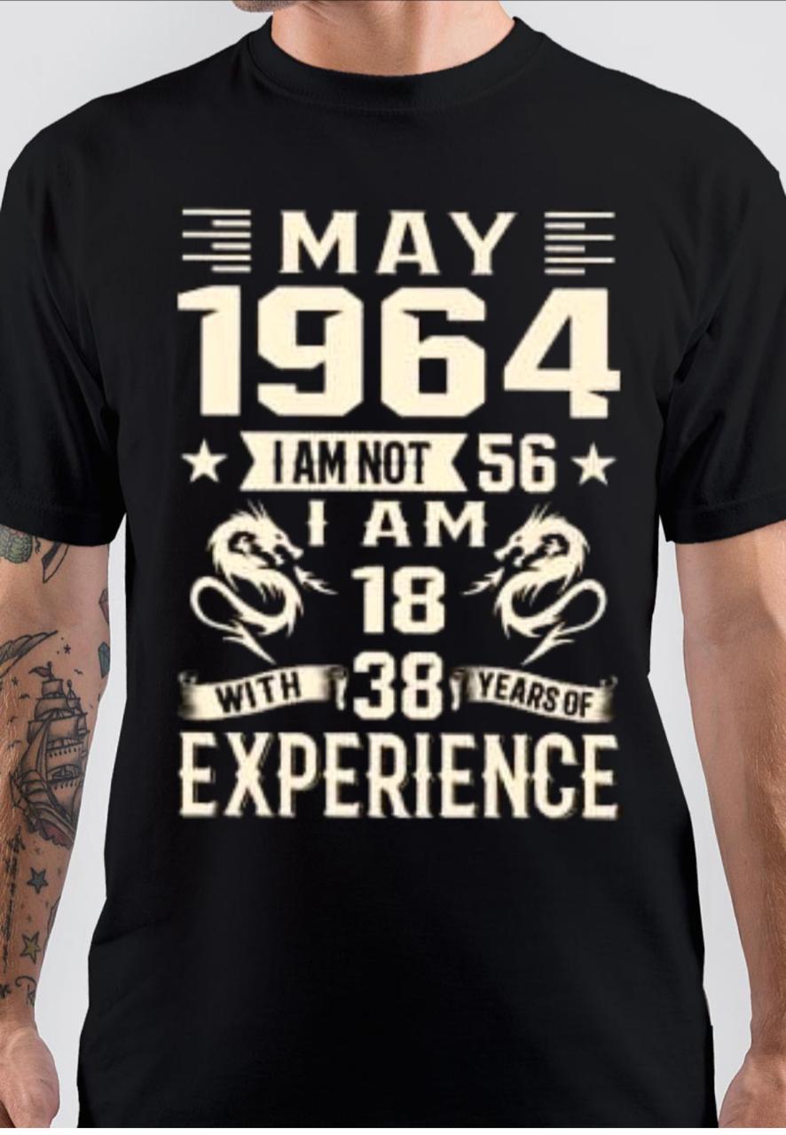 Born In May 1964 T-Shirt Hoodie, Sweatshirt | CoreVibeTees.com