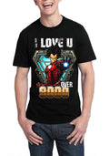 I Love U Over 9000 Black Half Sleeve T-Shirt Hoodie, Sweatshirt | CoreVibeTees.com
