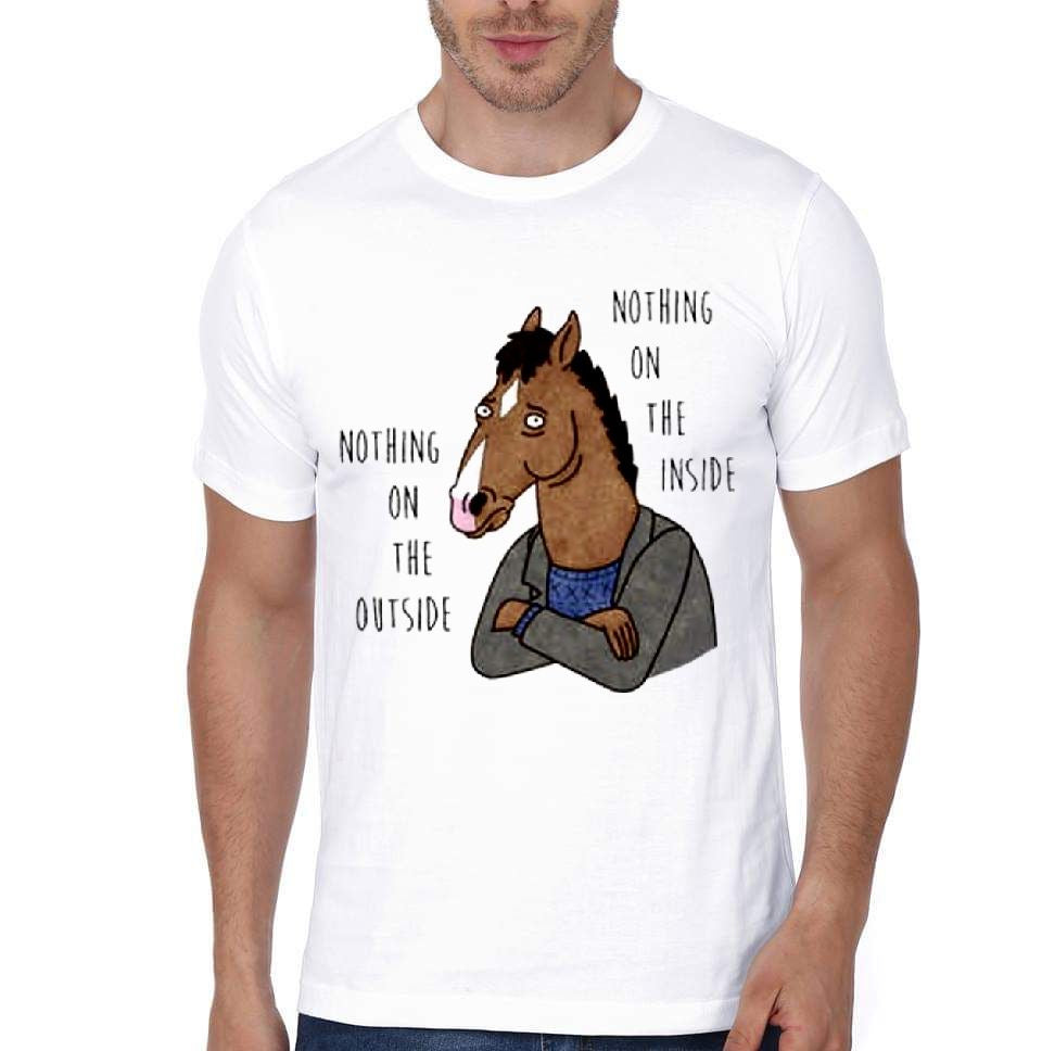 Bojack Horseman Nothing Inside Nothing Outside T-Shirt Hoodie, Sweatshirt | CoreVibeTees.com