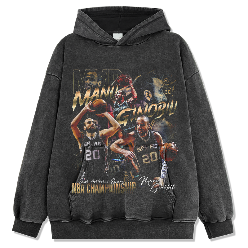 Manu Ginobili HOODIE NBA 2024 T-Shirts, Sweatshirt | CoreVibeTees.com (Image 1)