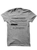 Chartered Accoutant Half Sleeve Grey Melange T-Shirt Hoodie, Sweatshirt | CoreVibeTees.com