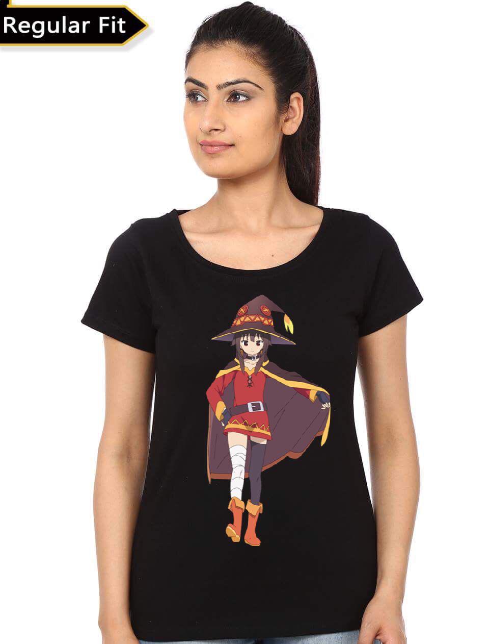 Megumin Black Girls T-Shirt Hoodie, Sweatshirt | CoreVibeTees.com