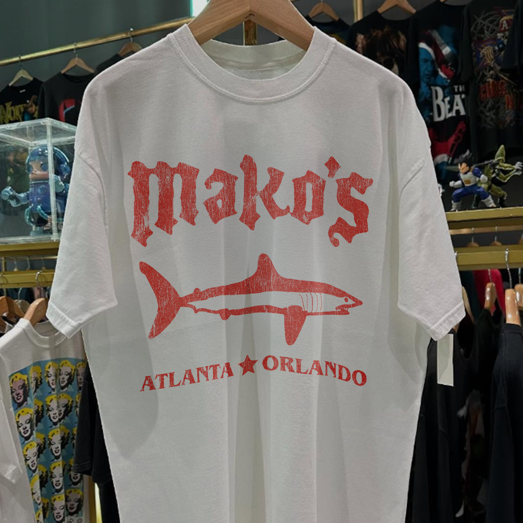 MAKO'S ATLANTA - ORLANDO RARE WASHED WHITE TSHIRT Hoodie, Sweatshirt | CoreVibeTees.com (Image 2)