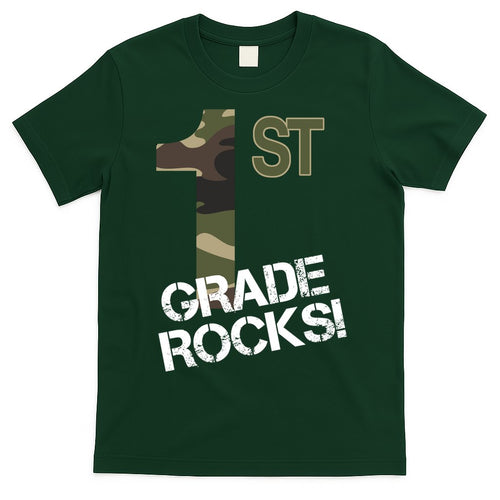 1st Grade Rocks Camo T-Shirt Hoodie, Sweatshirt | CoreVibeTees.com