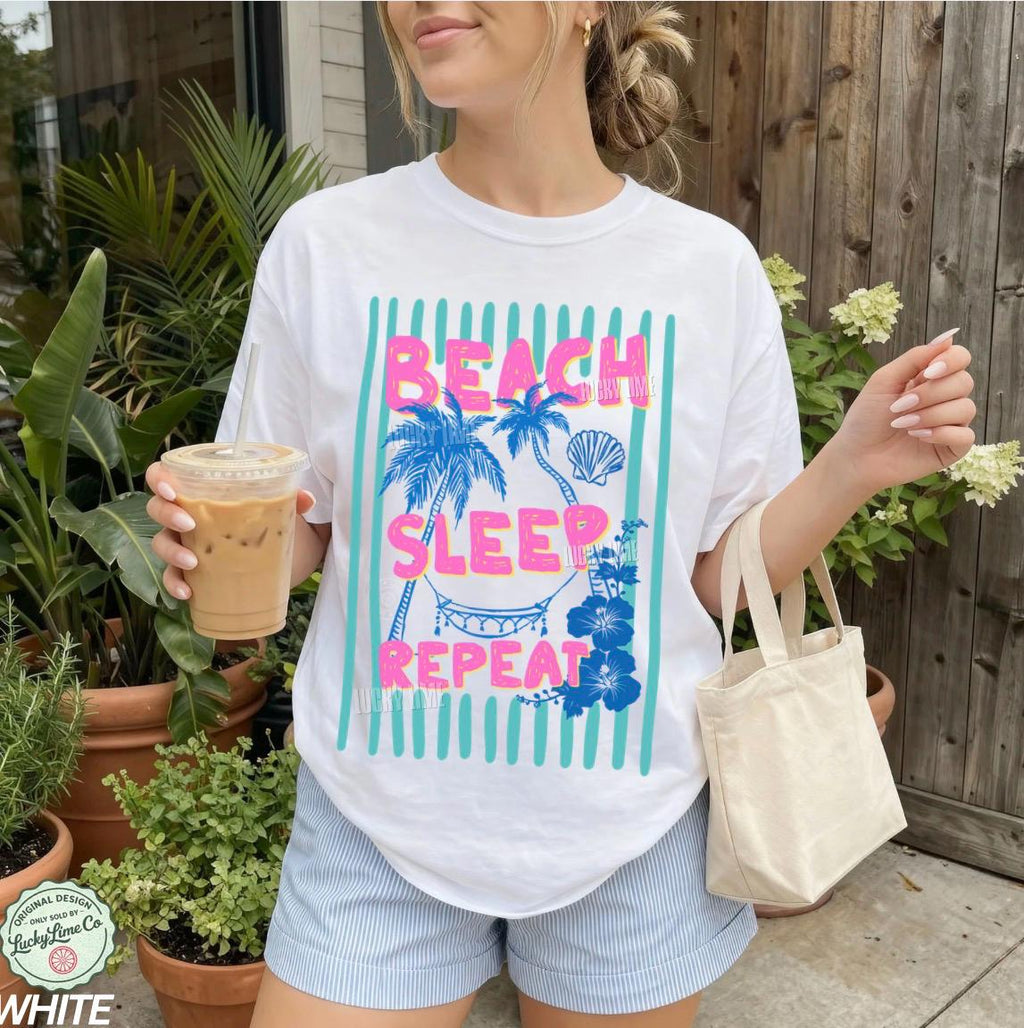 Comfort Colors Summer Beach Beach Lover Summer Sunse Vacation Travel Tee (3)
