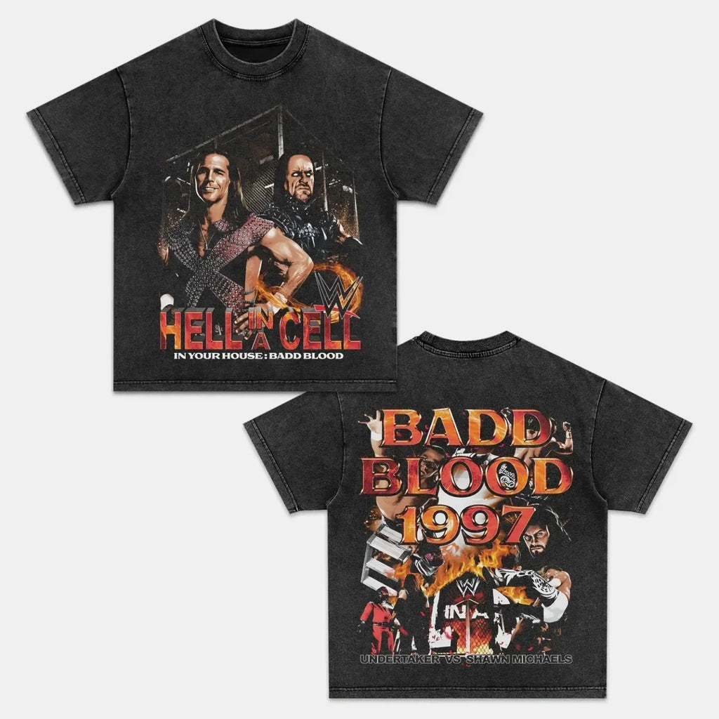 Badd Blood 1997 Back Design TEE Hoodie, Sweatshirt | CoreVibeTees.com (Image 2)