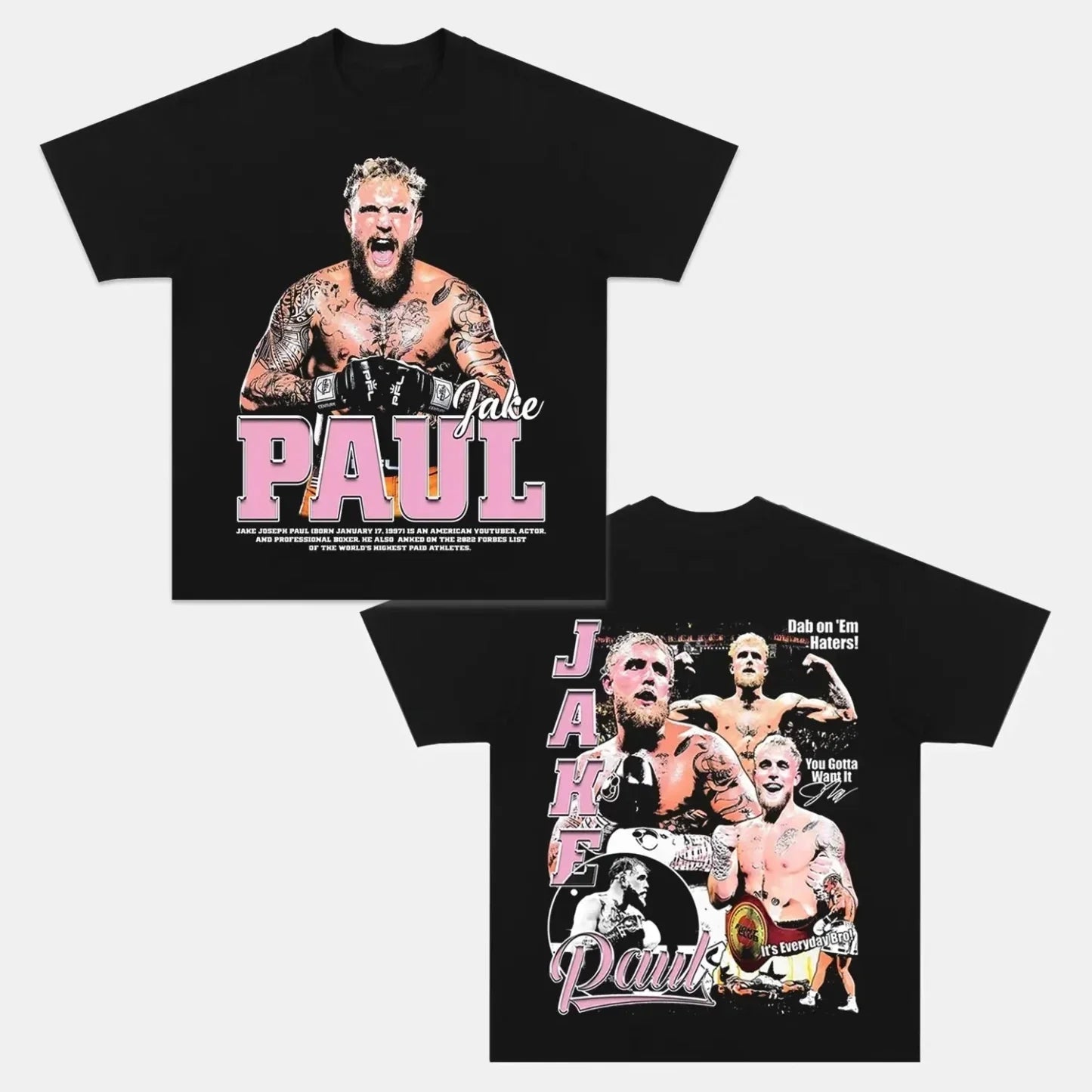 Jake Paul Back Design TEE Hoodie, Sweatshirt | CoreVibeTees.com (Image 1)