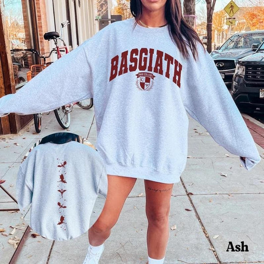 2 SLide, Fourth Wing Double-Sided Sweater, Basgiath War College Shirt, Dragon Rider Sweatshirt, Bookish Sweater, Empyrean Series, Fourth Wing Shirt