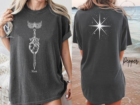 2 Slide Design, ACOTAR Nesta Archeron , Starborn, Lady Death,Nesta Valkyrie Merch, Nesta and Cassian, Sarah J Maas Velaris,Silver Flames Nesta, Nesta tattoo