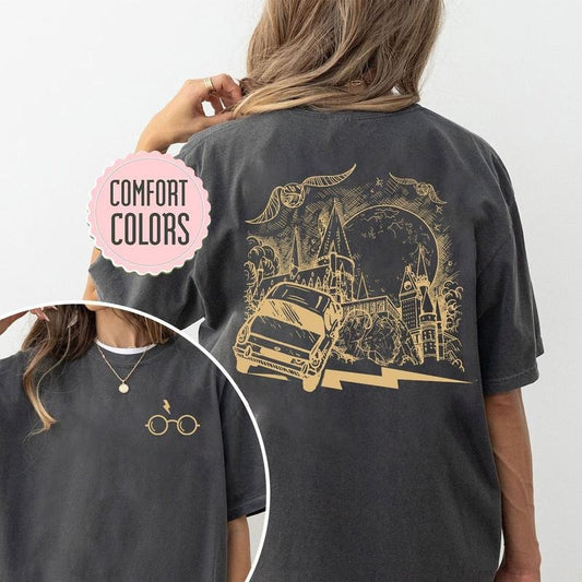2 Slide Design, HP Get In Loser We're Going To T-Shirt - Wizard Flying Car T-Shirt, Pottery Gifts, Bookworm Tee