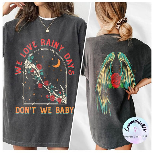 2 Slide Design, Ravenhood T-Shirt, Ravenhood Series T-Shirt, Ravenhood Series Prints, We Love Rainy Days, Book Lover Gift, Bookish Shirt