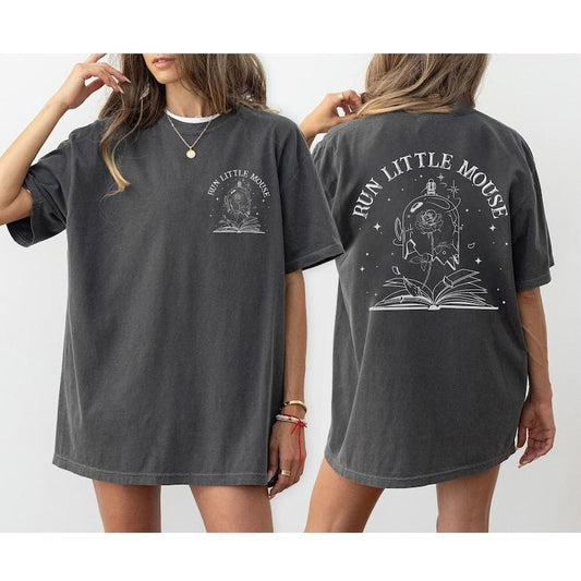 2 Slide Design, Running Little Mouse T-Shirt, Haunting Adeline Shirt, Dark Romance Book Lover Shirt, Dirt Reader, Bookworm T-Shirt, Spicy Books Gift