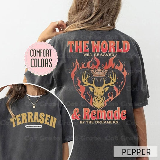 2 Slide Design, Terrasen Sweatshirt-Throne of Glass Quote Hoodie,Aelin & Rowan, Manon Blackbeak, Officially Licensed SJM Universe Merch, Bookish Gift for Fans