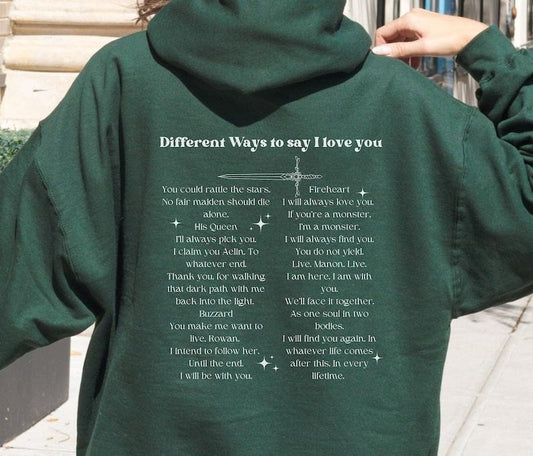 2 Slide Design, Throne of Glass Hoodie - OFFICIALLY LICENSED - throne of glass merch, sarah j maas, sjm merch, sjm gifts, acotar merch, tog merch
