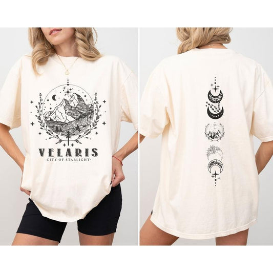 2 Slide Design, Velaris ACOTAR T-Shirt , Velaris City Of Starlight, SJM Merch Shirt, The Night Court Shirt, Court of Dreams, Rhysand Feyre Shirt