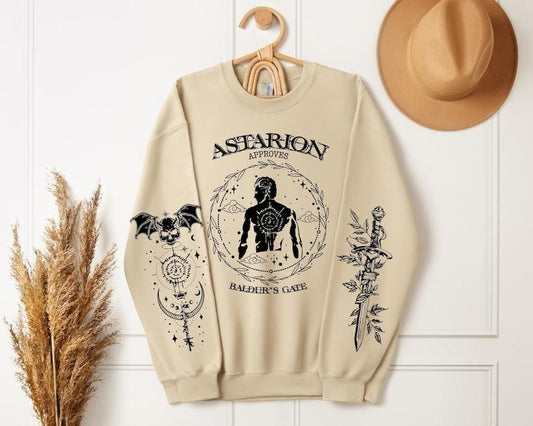 2 Slide, Baldurs Gate 3 Astarion Sweatshirt Hoodie, Astarion Sweater, Gamer Gift, Astarion Rogue, Video Game, Astarion Vamp Sweatshirt, BG3 Merch