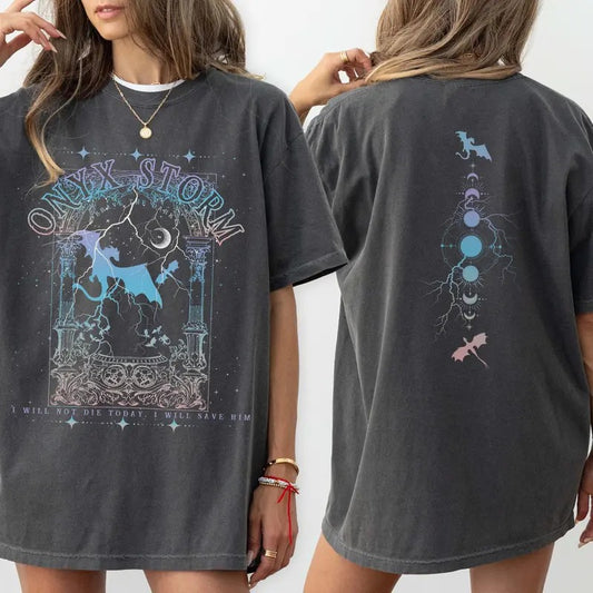 2 Slide, Onyx Storm T-Shirt, Xaden Riorson, Xaden Fourth Wing Tee, Fourth Wing Merch, Iron Flame tshirt, Rebecca Yarros Apparel, Xaddy, Bookish