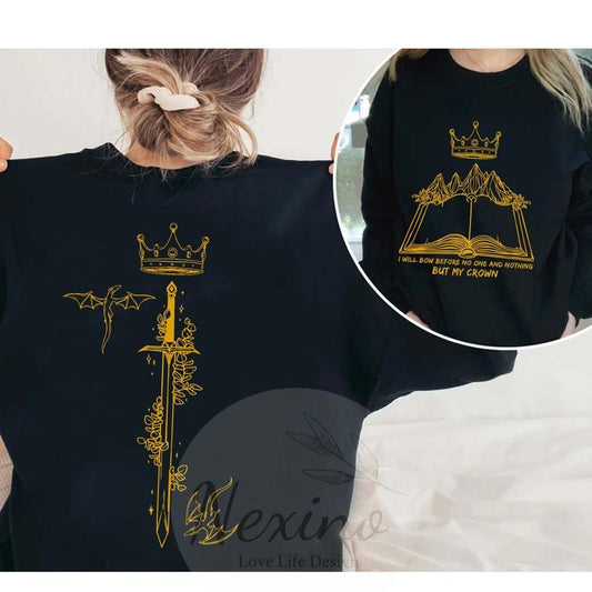2 Slide, Rhysand Quote Shirt, A Court Of Mist And Fury by Sarah J. Maas, Throne of Glass Sweatshirt, ACOTAR Book Shirt