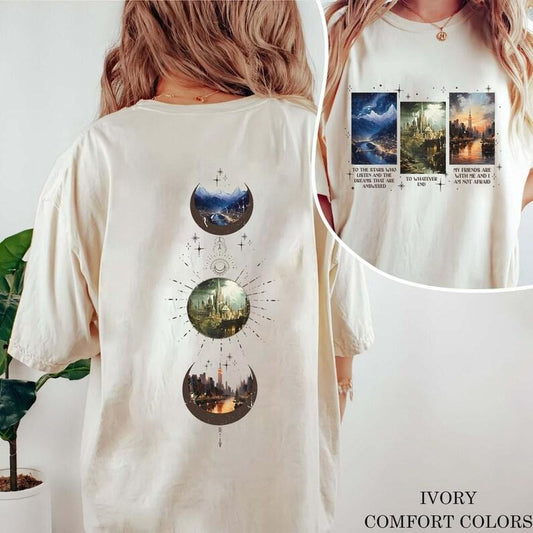 2 Slide, To The Stars Who Listen And The Dreams That Are Answer T-Shirt, To Whatever End, My Friends Are With Me And I Am Not Afraid T-Shirt, Acotar Velaris