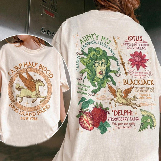 2 Slides, Camp Half Blood Shirt,Camping Shirt,Half Blood Chronicles Branches Shirt, Camp Half Blood 13 Cabins, Heroes of Olympus Shirt, Book Lover Tee