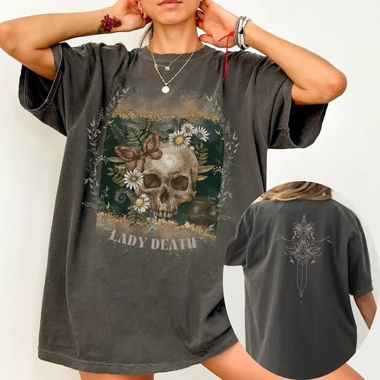 2 Slides, Nesta shirt, ACOTAR shirt, nesta archeron, velaris shirt, sarah j maas merch, valkyrie shirt, cassian tee, nessian apparel, romance reader Cotton Crewneck Casual