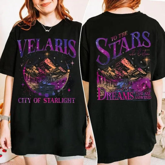 2 Slides, SJM, Velaris shirt,To the stars who listen and the dreams that are answer, A Court of Thorns and Roses, iprintasty of Dreams