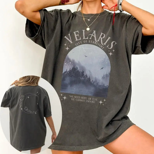 2 Slides, Velaris Shirt, ACOTAR shirt, City Of Starlight, Night Court T-Shirt, Rhysand Quotes, Sarah J Maas Apparel, Book Lover Gift, acosf Cotton Crewneck Casualstyle{n002}2