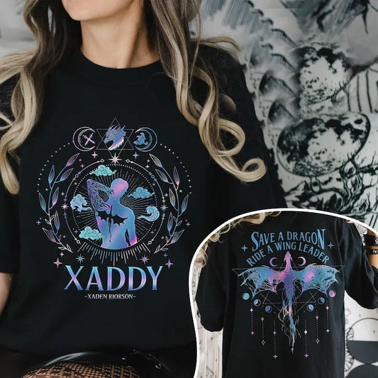 2 Slides, Xaden Riorson Shirt, Trendy Xaddy Shirt, Xaden Fourth Wing Fan Shirt, Onyx Storm Merch, Dragon Rider TShirt, Bookish Shirt,Bookish Gift
