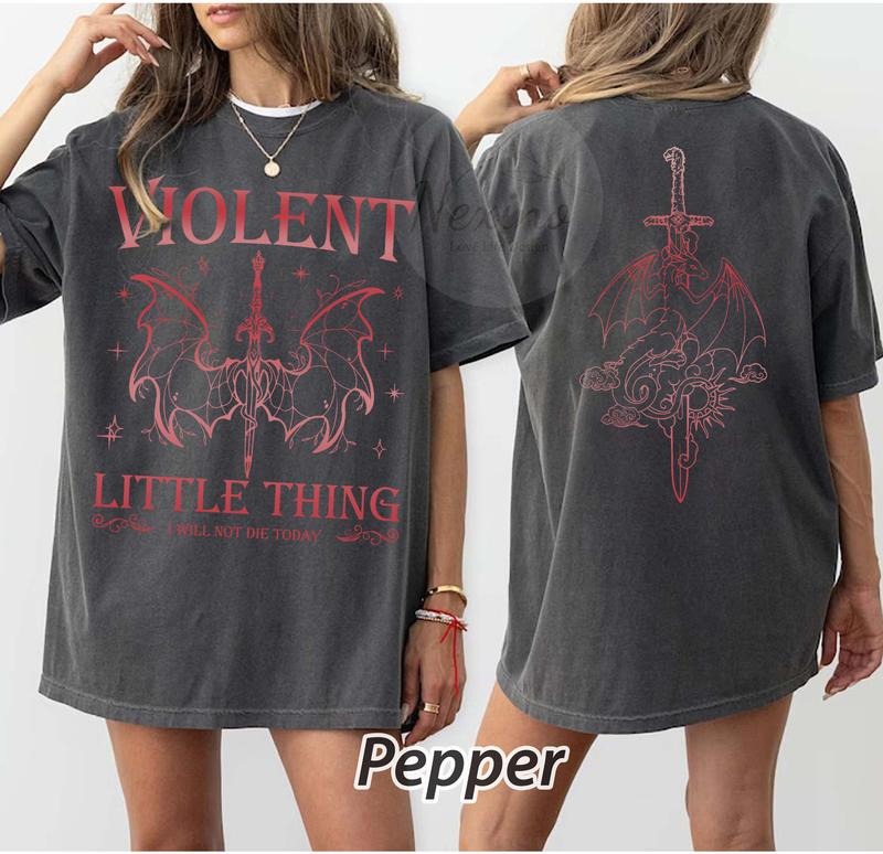 2 slides, Violet Apothecary Comfort Colors Shirt, Basgiath War College Merch, Fourth Wing Shirts, Riders Quadrant, Bookish Tee, Gift For Book Lover