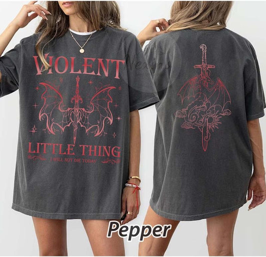 2 slides, Violet Apothecary Comfort Colors Shirt, Basgiath War College Merch, Fourth Wing Shirts, Riders Quadrant, Bookish Tee, Gift For Book Lover