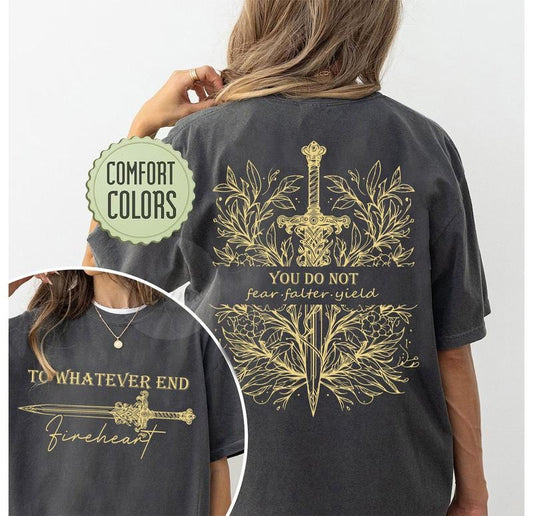 2 slides, You Do Not Yield TOG Inspired Tee - Unisex Shirt - Bookish Gift for Women - Booktok Shirt - Fantasy Reading Gift - Book Lover