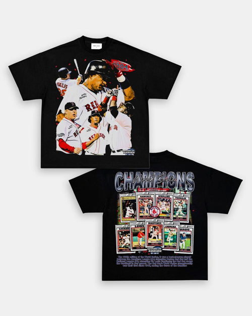 2004 WORLD SERIES CHAMPS - RED SOX TEE - [DS] Hoodie, Sweatshirt | CoreVibeTees.com (Image 1)