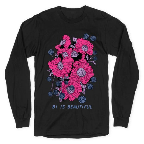 Bi is Beautiful Longsleeve Tee Hoodie, Sweatshirt | CoreVibeTees.com (Image 1)
