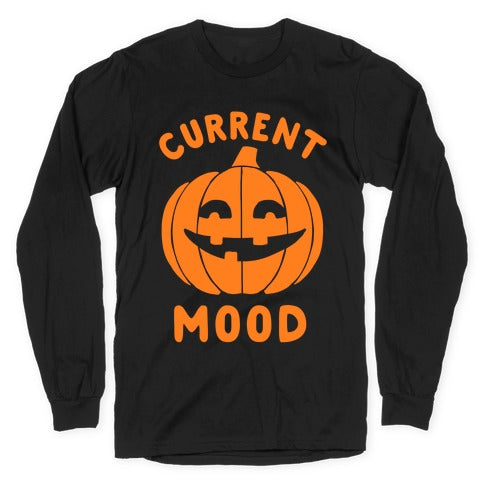 Current Mood: Halloween Longsleeve Tee Hoodie, Sweatshirt | CoreVibeTees.com (Image 1)