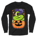 Cute Halloween Snake Longsleeve Tee Hoodie, Sweatshirt | CoreVibeTees.com (Image 1)