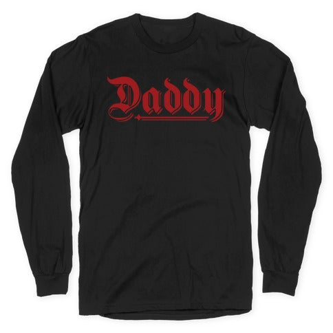 Daddy Gothic Longsleeve Tee Hoodie, Sweatshirt | CoreVibeTees.com (Image 1)
