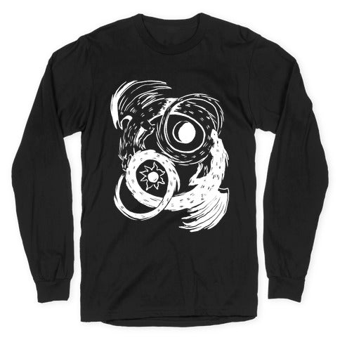 Dark-Light Ouroboros  Longsleeve Tee Hoodie, Sweatshirt | CoreVibeTees.com (Image 1)