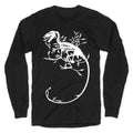 Floral Dinosaur Longsleeve Tee Style001 Hoodie, Sweatshirt | CoreVibeTees.com (Image 1)