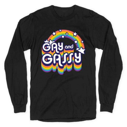 Gay and Gassy Rainbow Longsleeve Tee Hoodie, Sweatshirt | CoreVibeTees.com (Image 1)