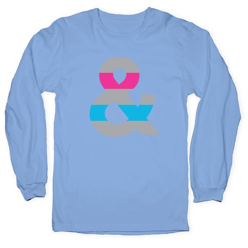 Androgynous Ampersand Longsleeve Tee Hoodie, Sweatshirt | CoreVibeTees.com (Image 2)