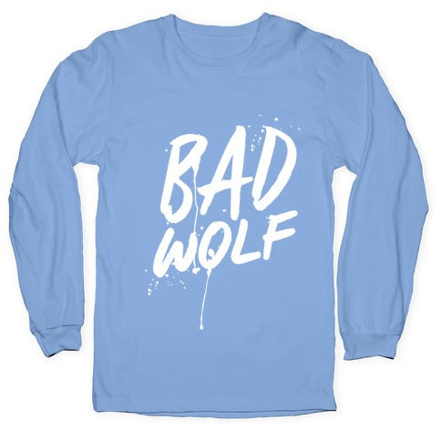 Doctor Who Bad Wolf Longsleeve Tee Hoodie, Sweatshirt | CoreVibeTees.com (Image 2)